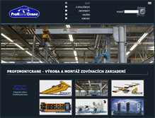 Tablet Screenshot of profimontcrane.sk
